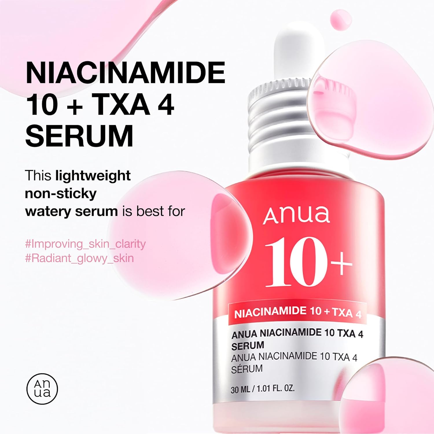 Sérum Niacinamide 10% + TXA 4% Anti-Taches & Éclat