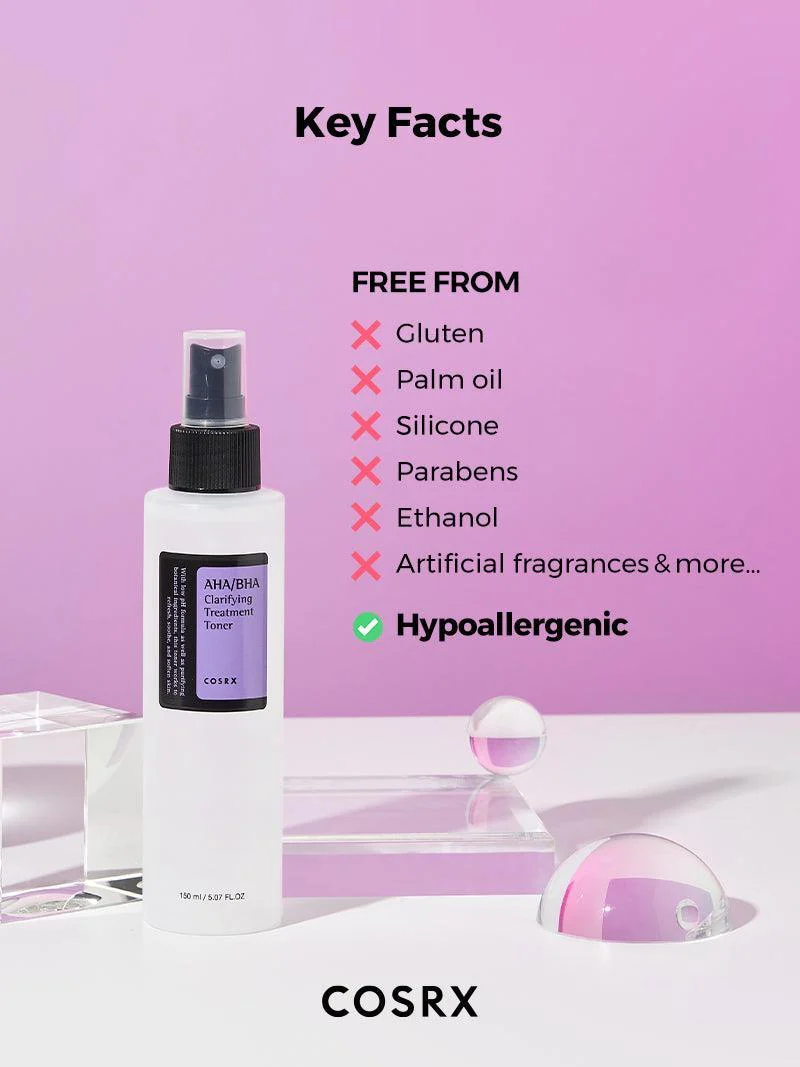 AHA/BHA Treatment Toner Exfoliant Visage