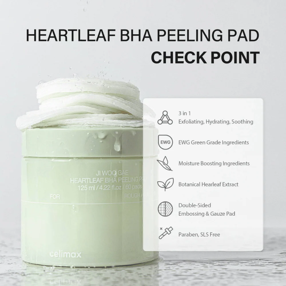 Heartleaf BHA Peeling Pad