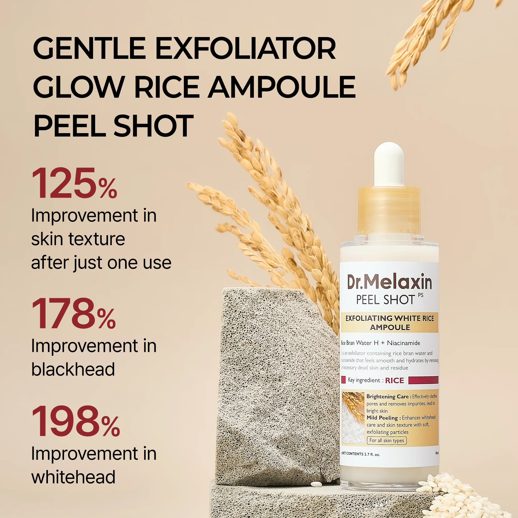 Peel Shot Glow White Rice Peeling Ampoule