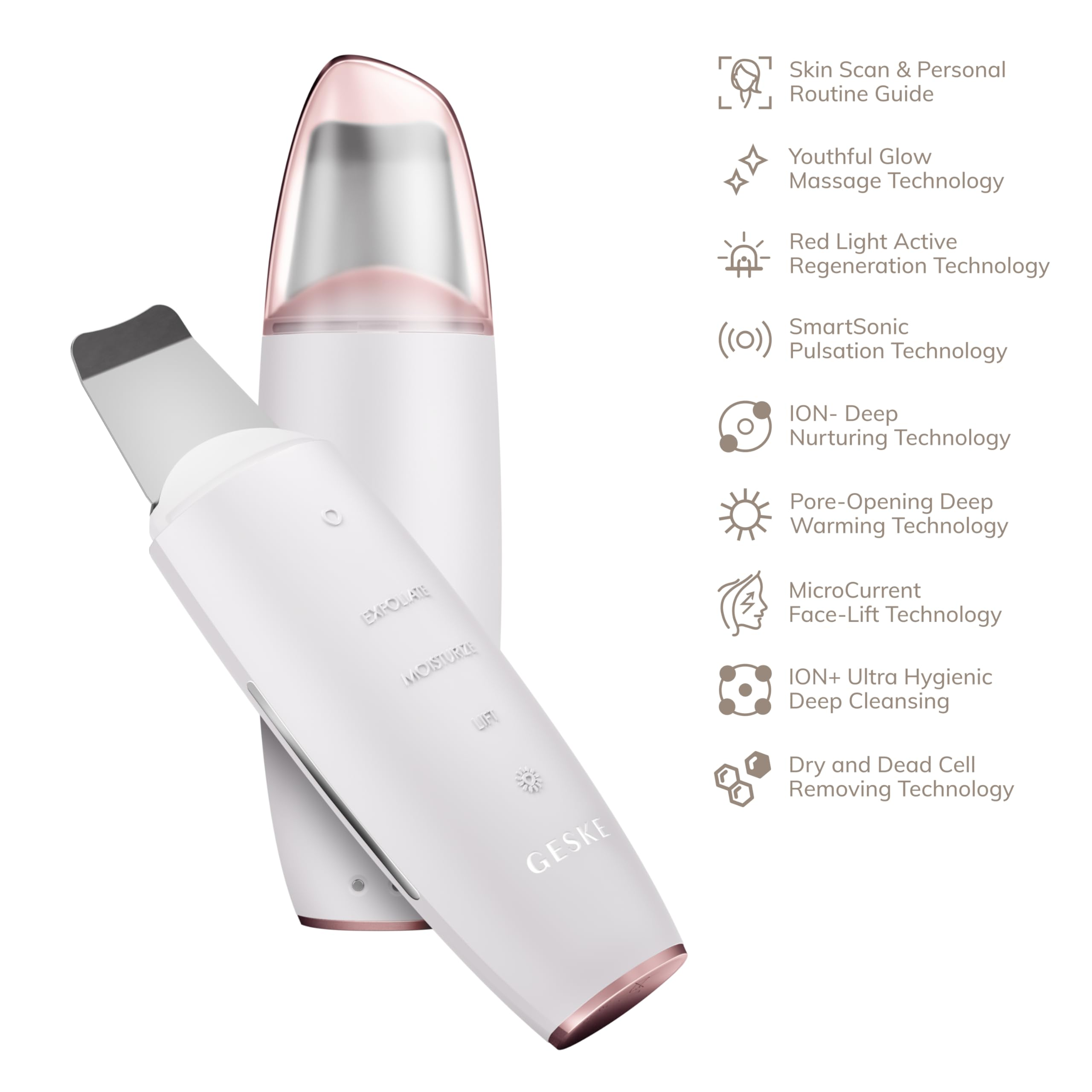 MicroCurrent Skin Scrubber & Blackhead Remover 9-in-1