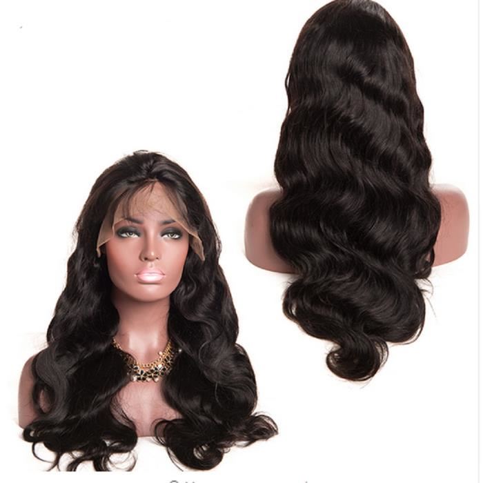 Perruque Lace Wig Brésilienne Body Wave Couleur Naturelle
