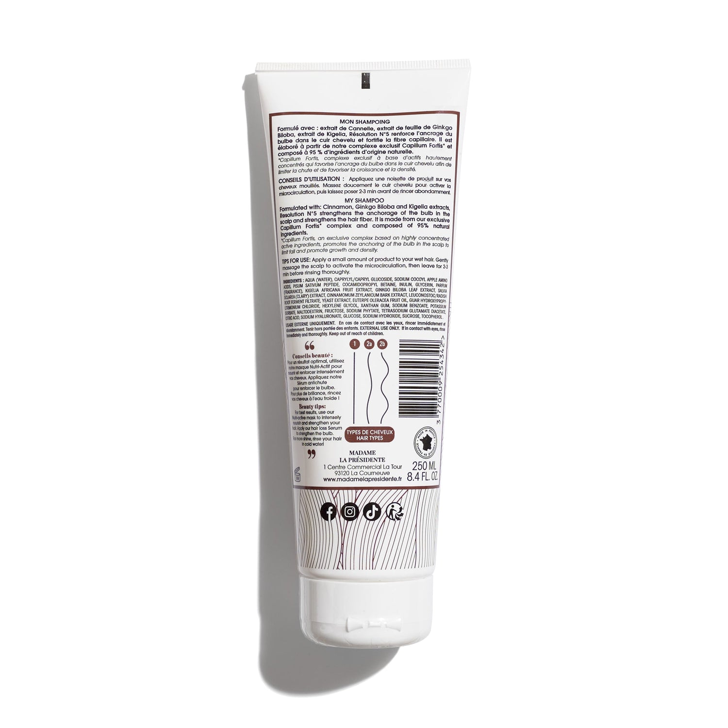 RESOLUTION N°5 ( SHAMPOING  CHEVEUX LISSES ET ONDULES)