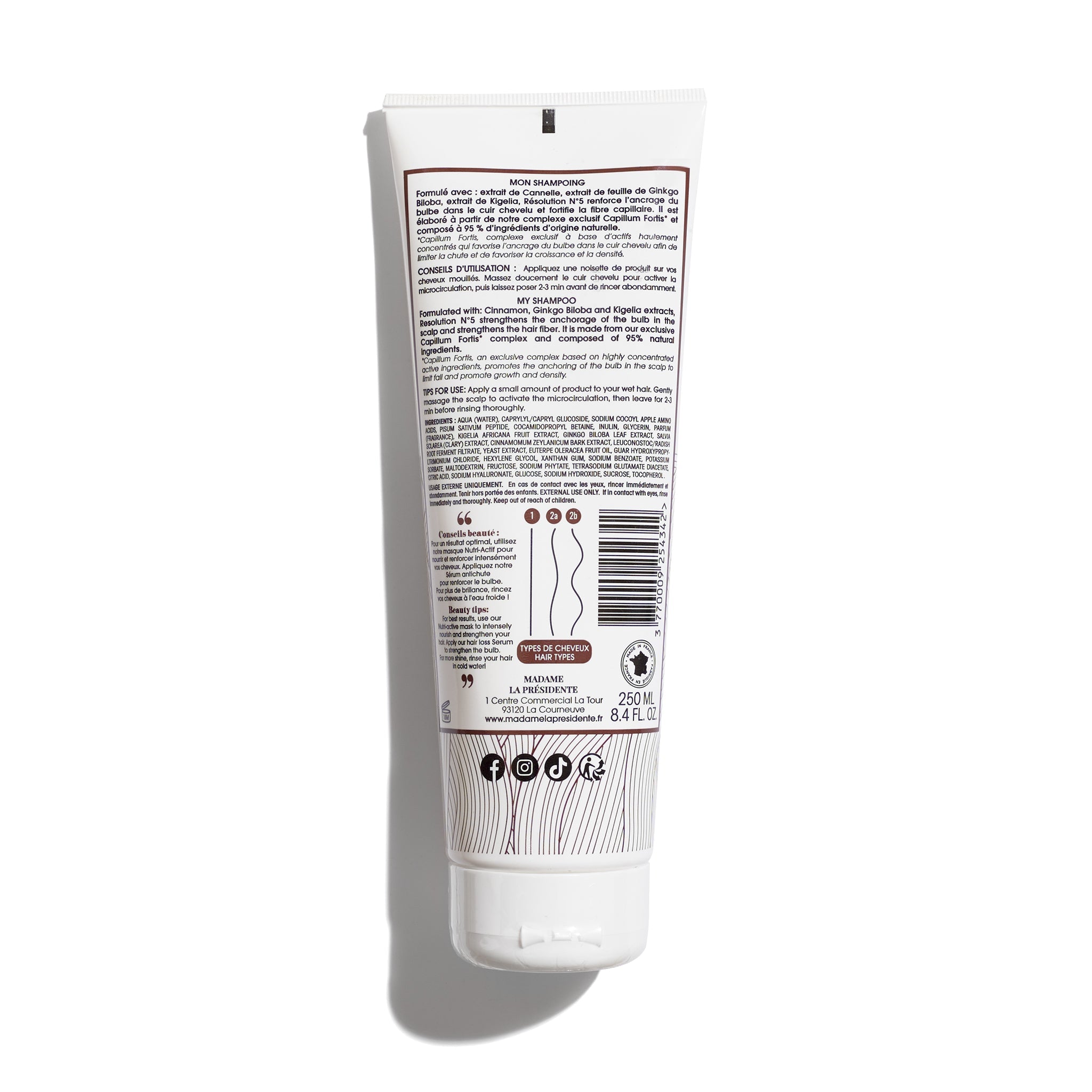 RESOLUTION N°5 ( SHAMPOING CHEVEUX LISSES ET ONDULES)
