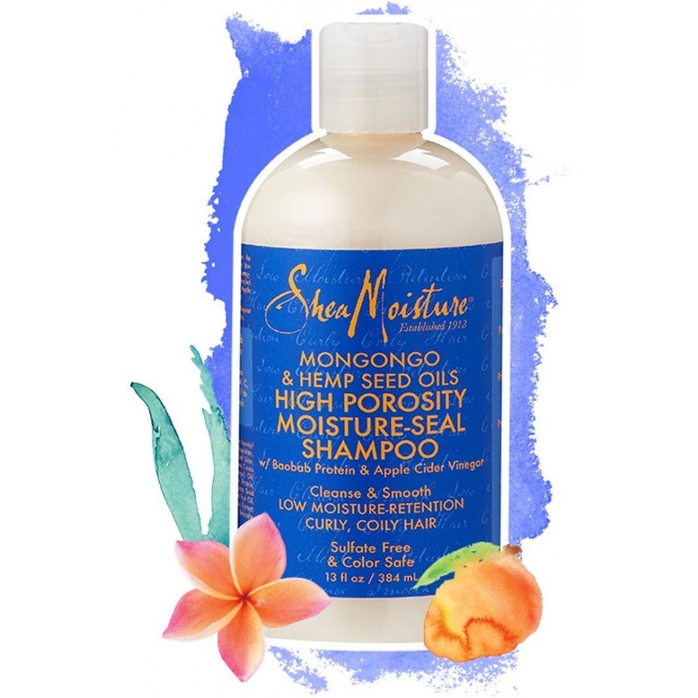 Shea Moisture Mongongo & Hemp Seed Oils High Porosity Moisture Correct Shampoo - Shampoing 384ml
