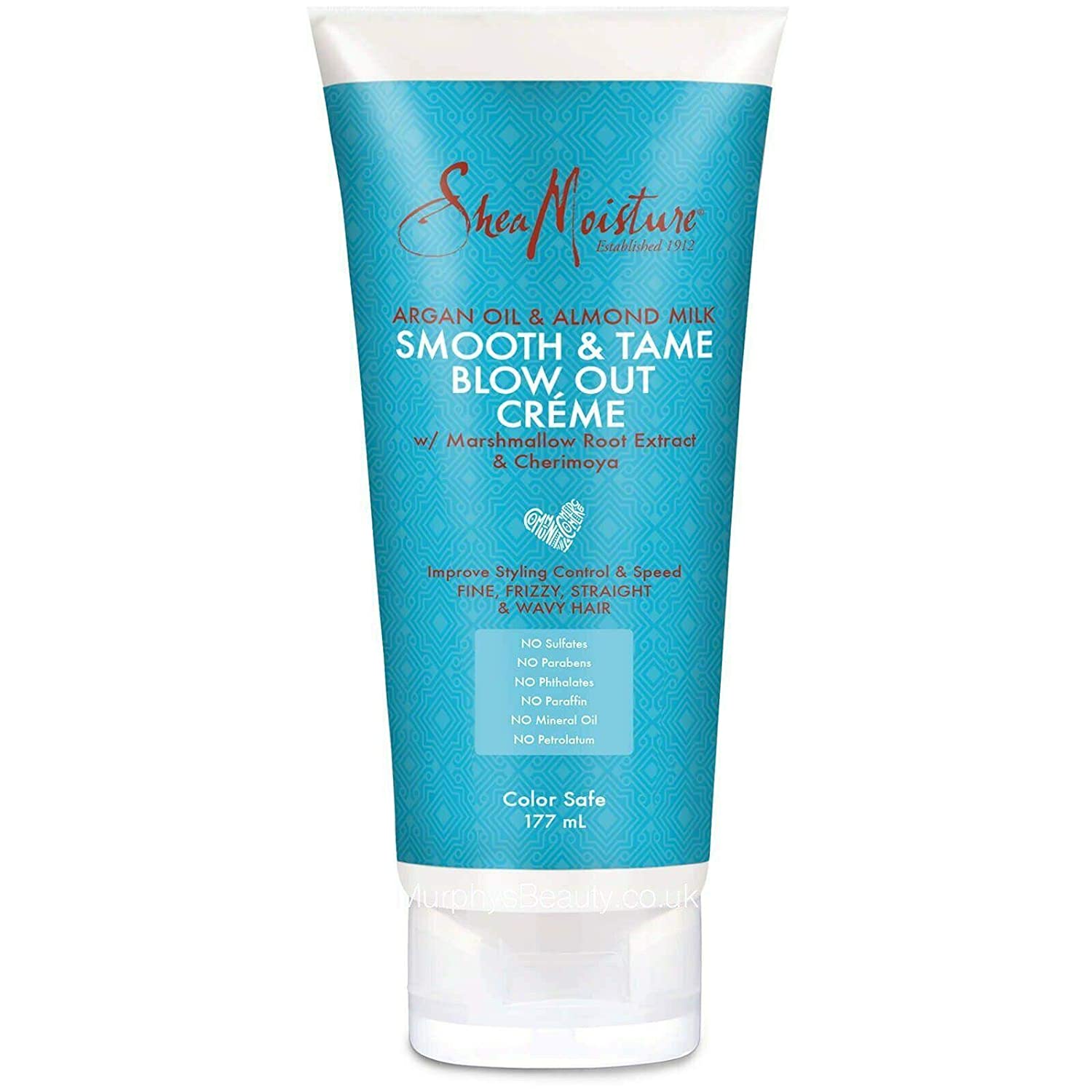 Shea Moisture Argan Oil & Almond Milk Smooth & Tame Blow Out Crème 170g