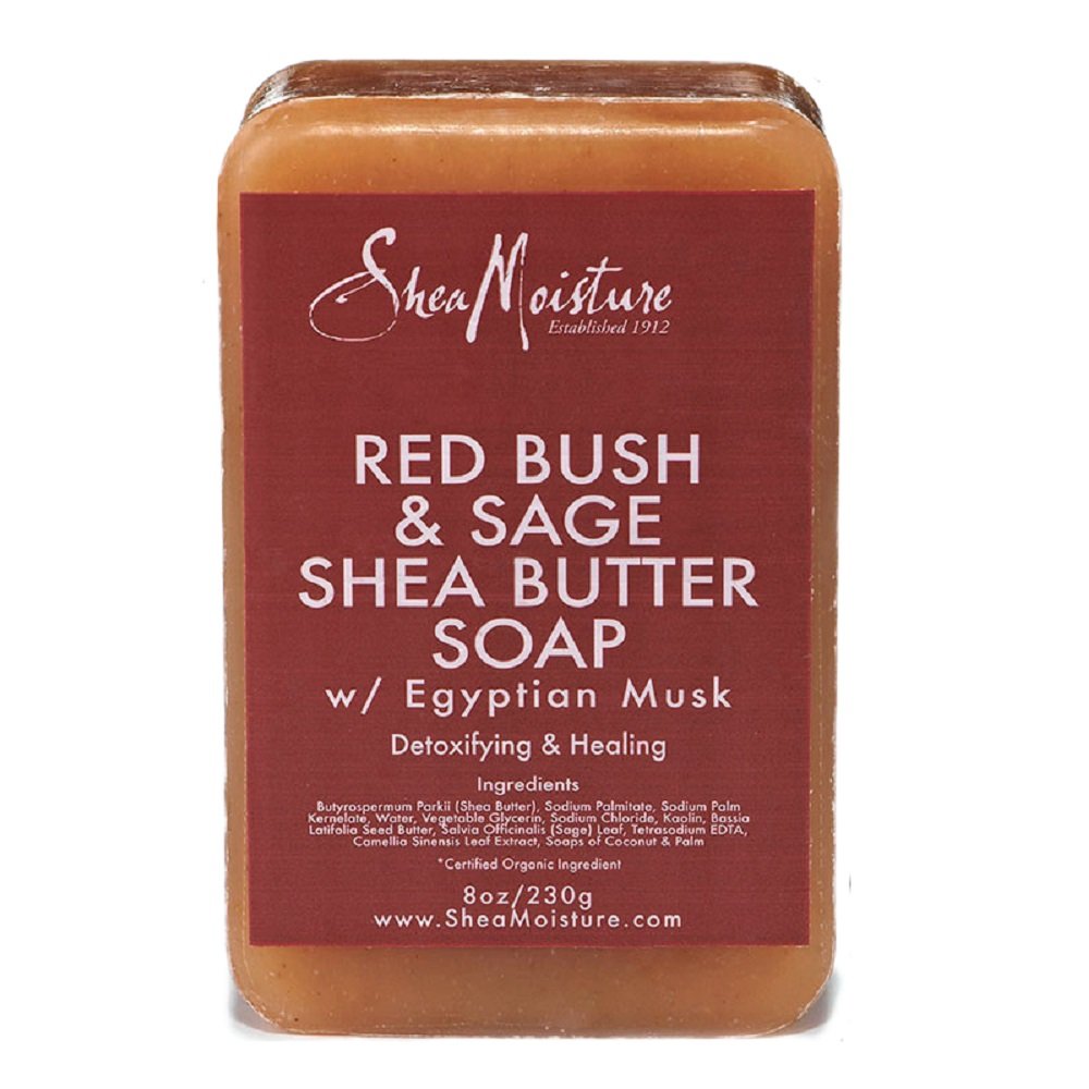 Shea Moisture Organic Red Bush & Sage Shea Butter Soap - Savon 230g
