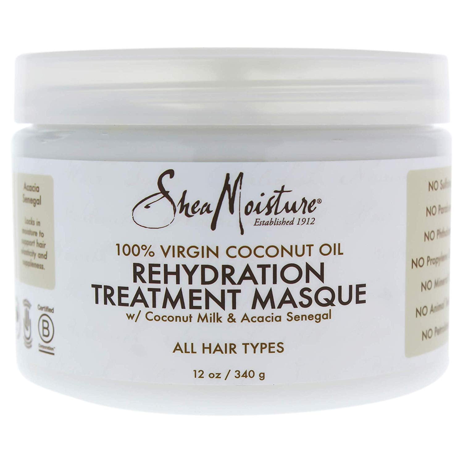 Shea Moisture 100% Virgin Coconut Oil Treatment Masque 340g
