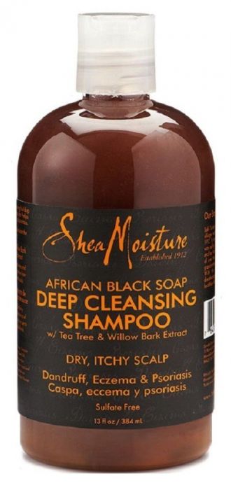 Shea Moisture African Black Soap Deep Clean Shampoo - Shampoing Nettoyage en profondeur 384 ml