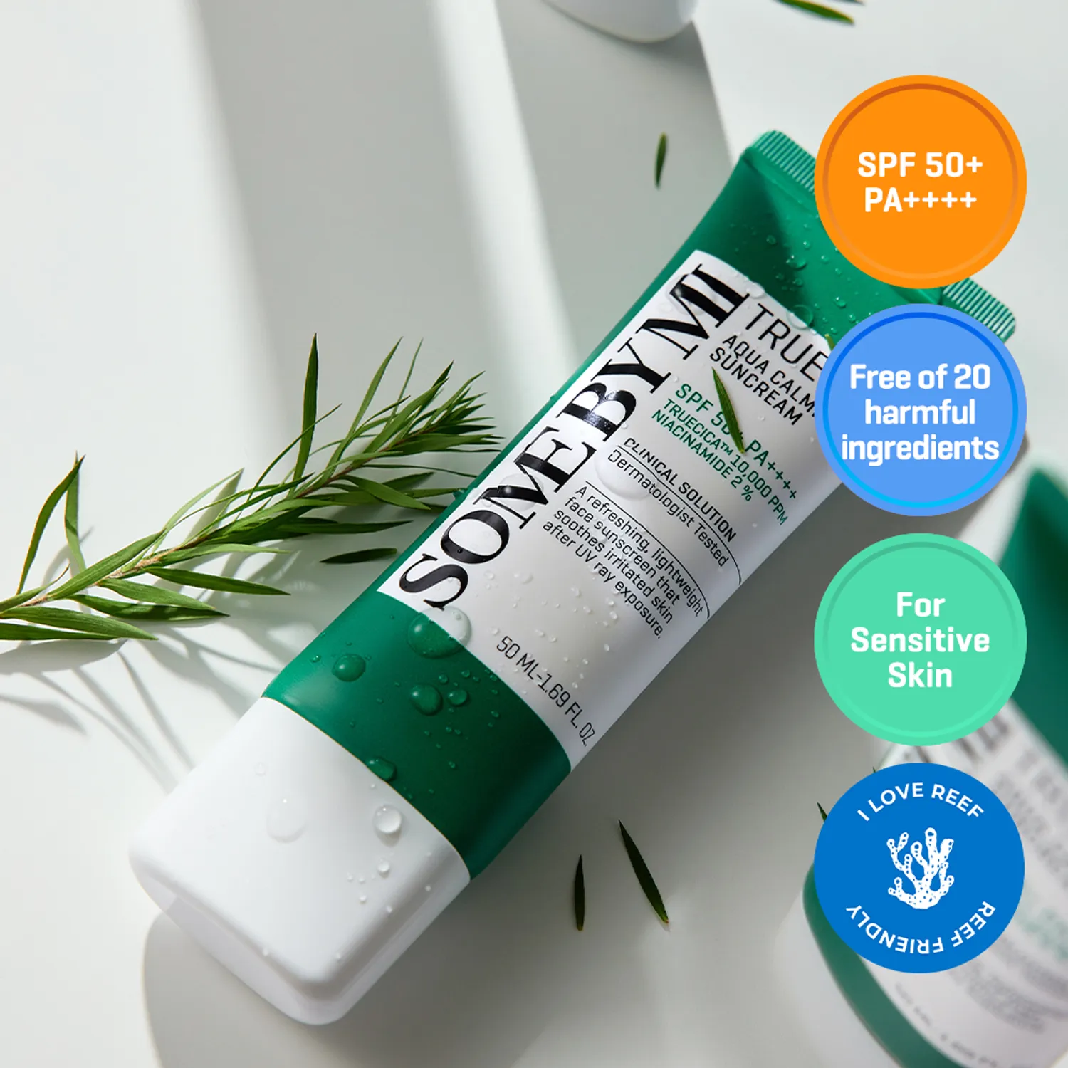 Truecica Aqua Calming Suncream SPF50+ PA++++