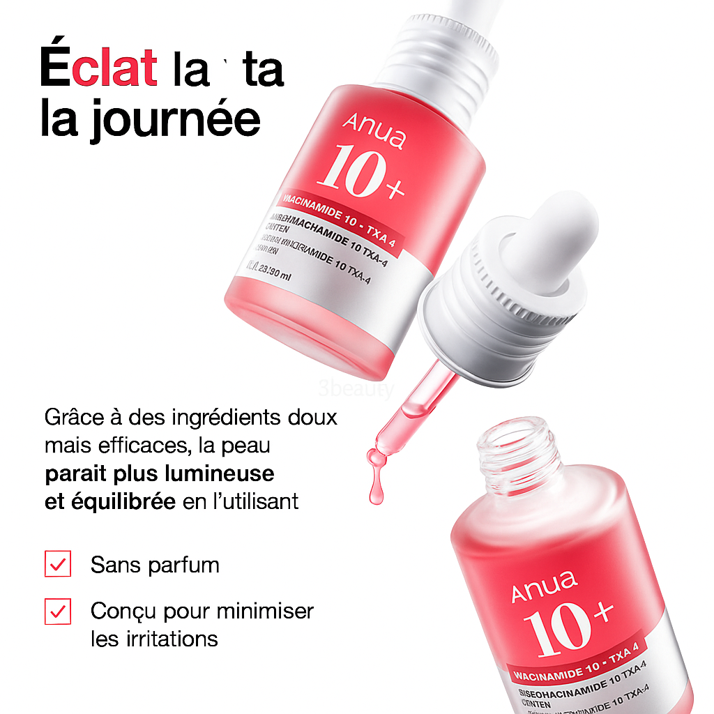 Sérum Niacinamide 10% + TXA 4% Anti-Taches & Éclat