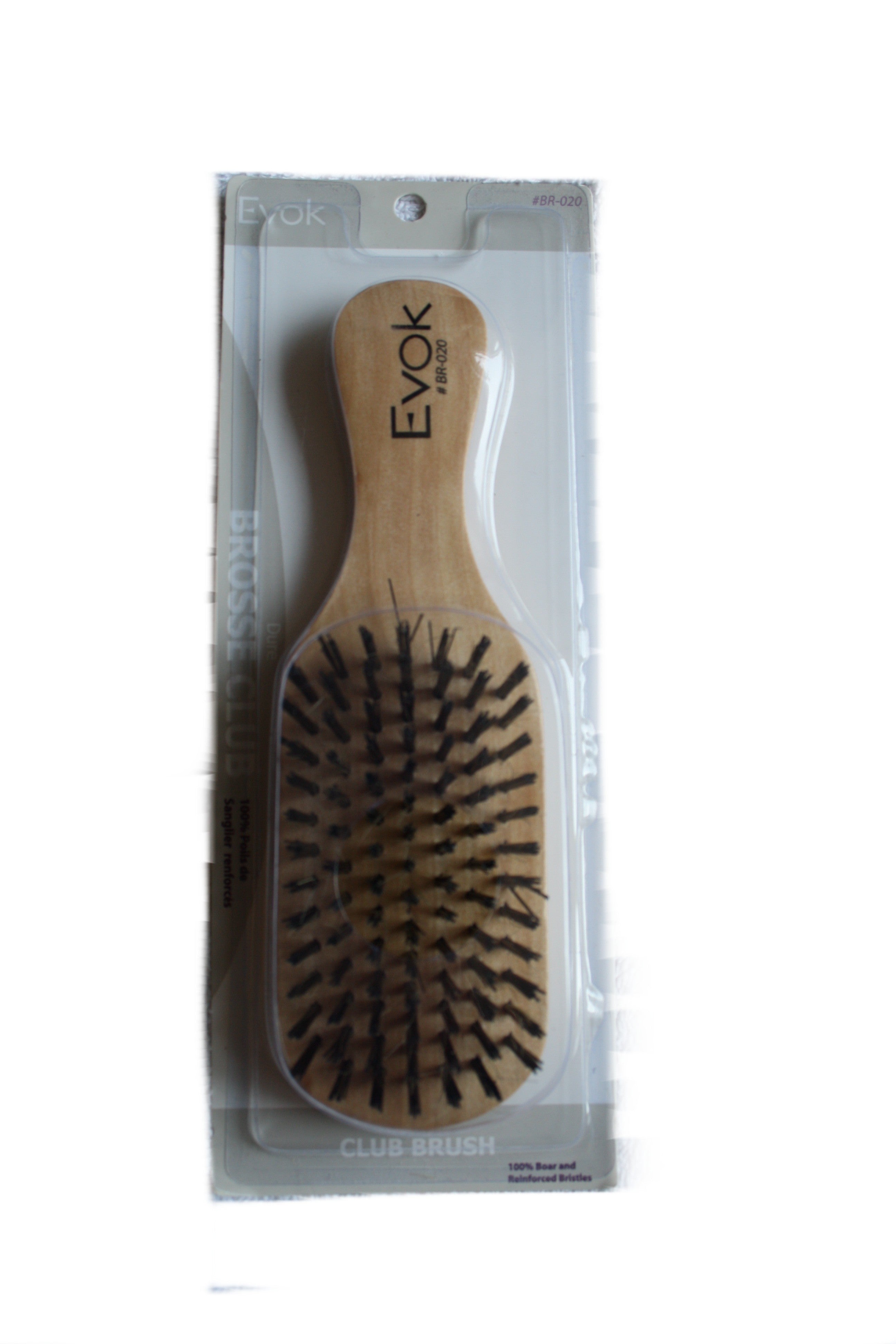 Brosse Club Dure 100% Poils de Sanglier Renforcés