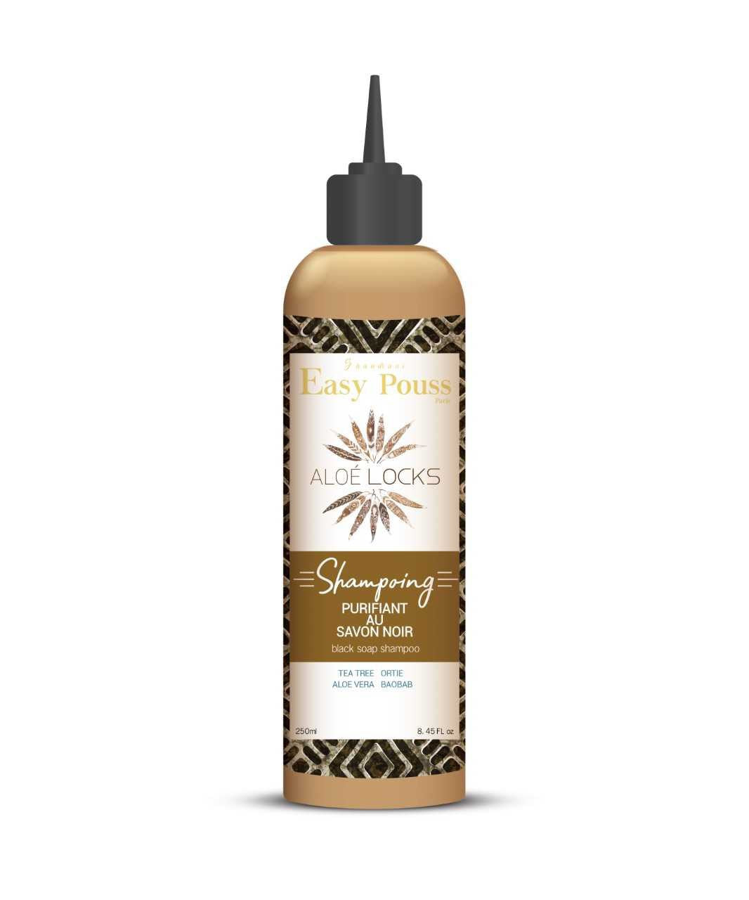 Aloe Locks Shampoing Purifiant au Savon Noir