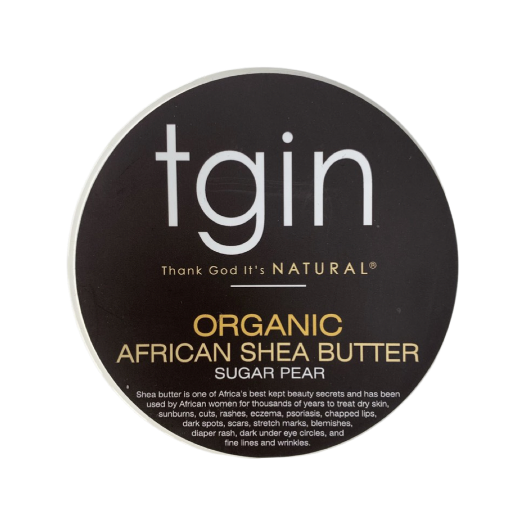 TGIN Organic African Shea butter Sugar Pear - Beurre de Karité Parfum Poire Sucrée 227g