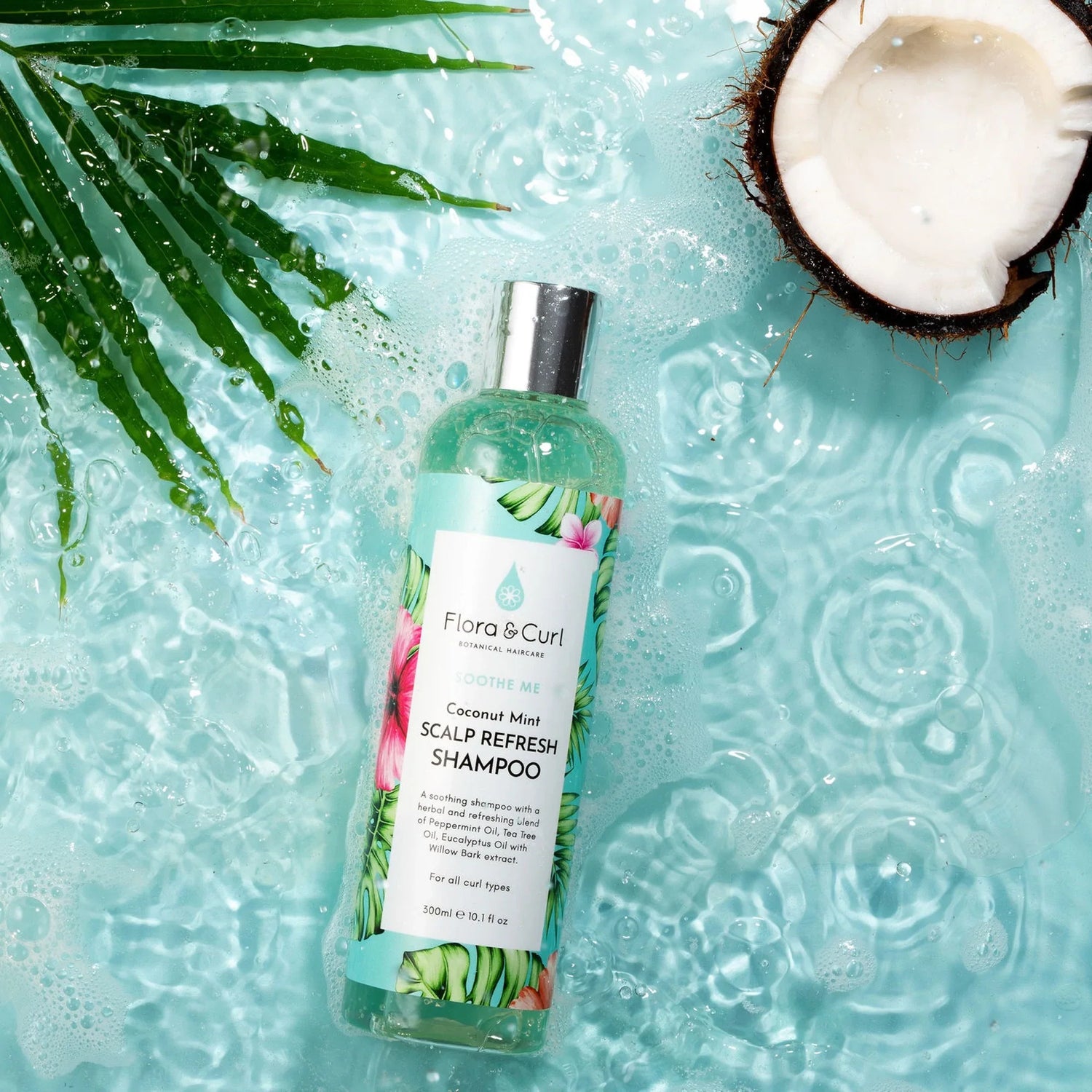 Shampooing Rafraîchissant pour le Cuir Chevelu à la Noix de Coco et à la Menthe