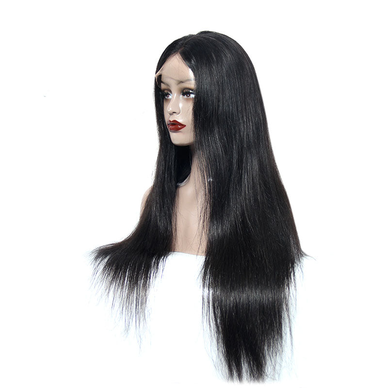Lace Wig Frontal Indian Hair Couleur Naturelle 28 Pouces