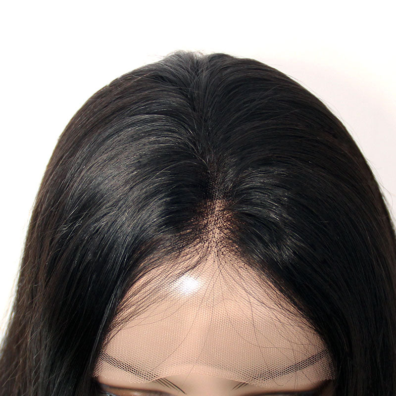 Lace Wig Frontal Indian Hair Couleur Naturelle 28 Pouces