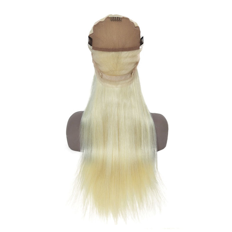 Lace Wig Brésilienne Couleur 613 Blond Platine Frontal 13x4