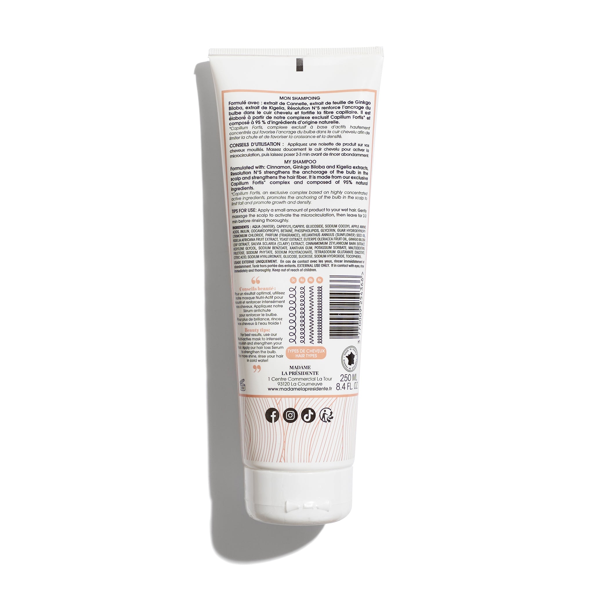 RESOLUTION N°5 CHEVEUX ( SHAMPOING FRISES ET CREPUS)