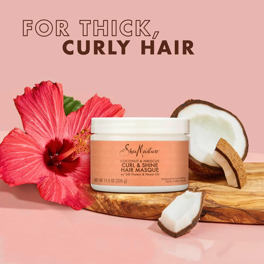 Coconut & Hibiscus Curl & Shine Hair Masque Capillaire