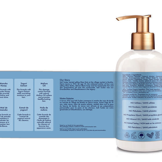 Shea Moisture Manuka Honey & Yogurt Hydrate + Repair Protein Conditioner - Après-shampoing 369g