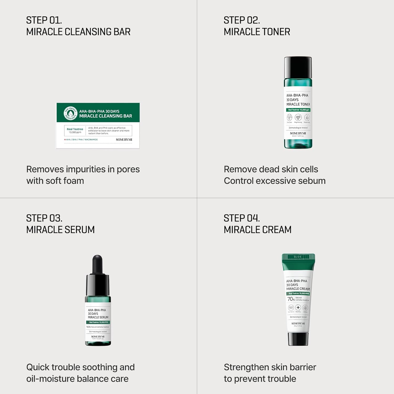 AHA BHA PHA 30 Days Starter Kit (4 soins miniatures)