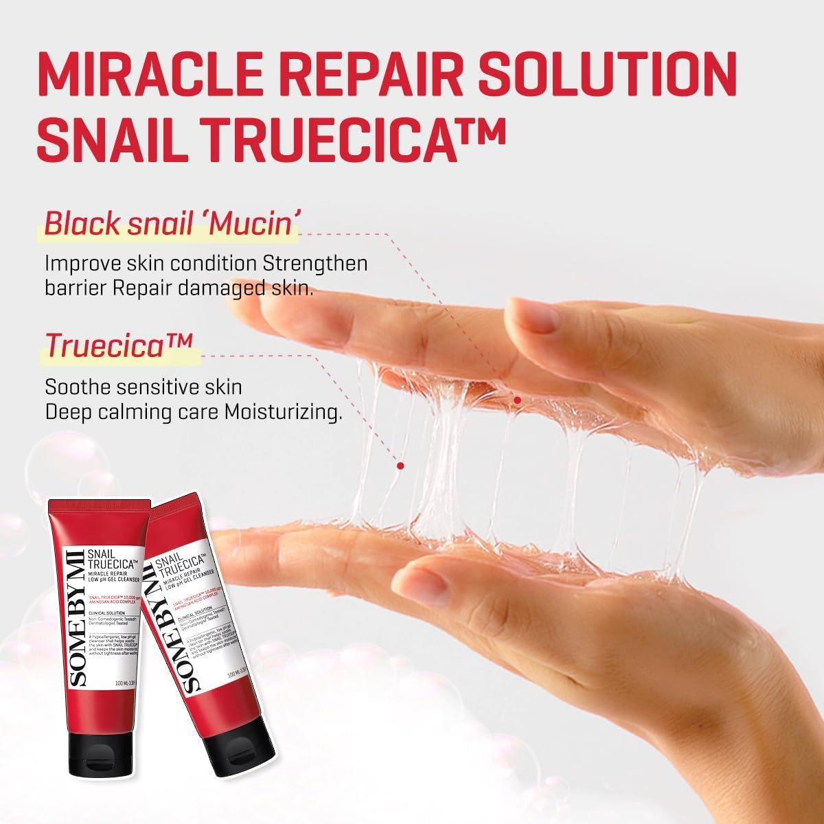 Snail Truecica Miracle Repair Low pH Gel Cleanser