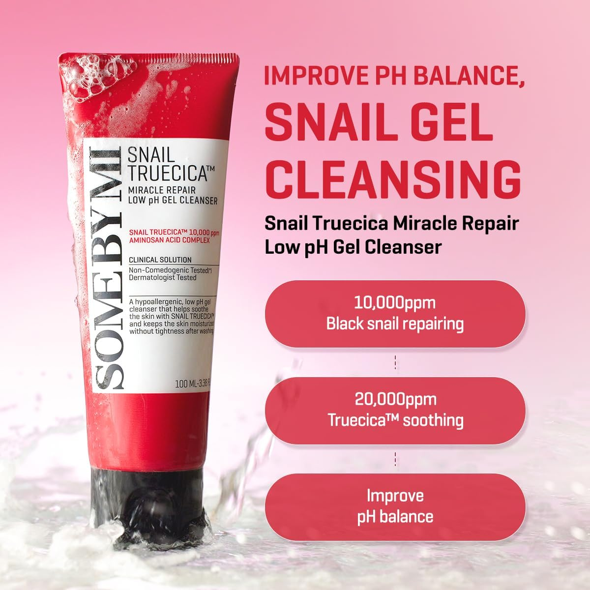 Snail Truecica Miracle Repair Low pH Gel Cleanser
