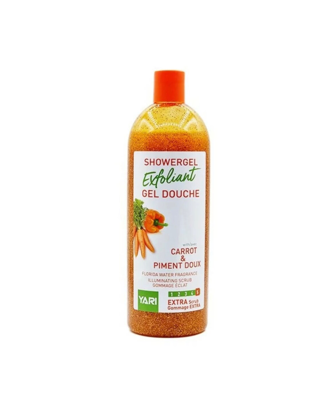 Gel Douche Exfoliant Carotte et Piment Doux