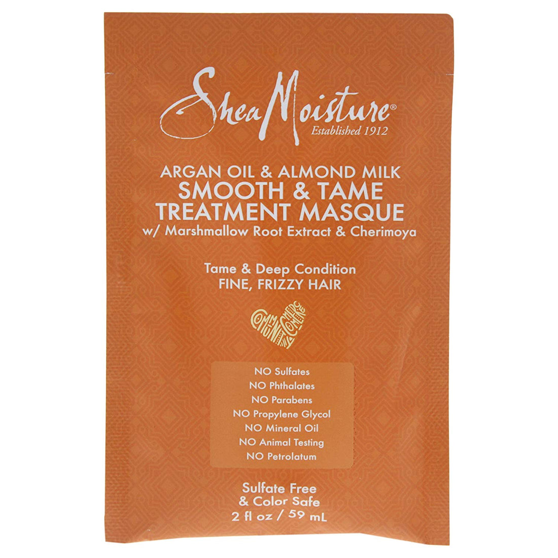 Shea Moisture Smooth &amp; Tame Treatment Masque - Masque 57g