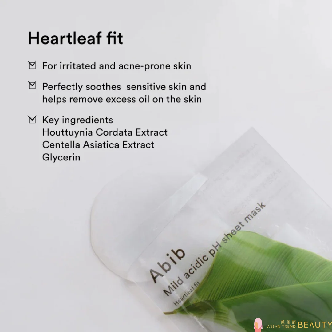 Mild Acidic pH Sheet Mask Heartleaf Fit