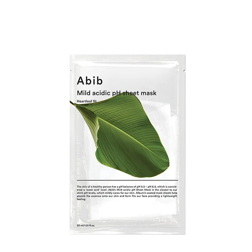 Mild Acidic pH Sheet Mask Heartleaf Fit