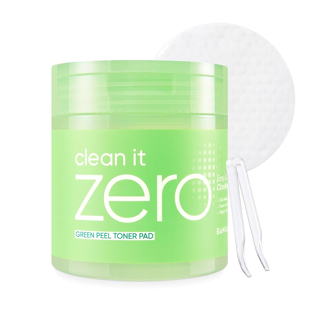 Clean It Zero Green Peel Toner Pads (LHA Vegan Blend)