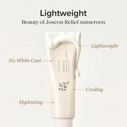 Crème Solaire Relief Sun SPF50+ PA++++ au Riz &amp; Probiotiques