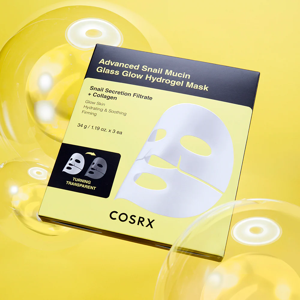 Advanced Snail Mucin Glass Glow Hydrogel Mask