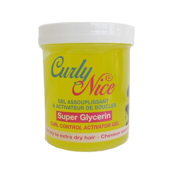 Curly Nice Super Glycerin Gel Assouplissant Cheveux Secs 450ml