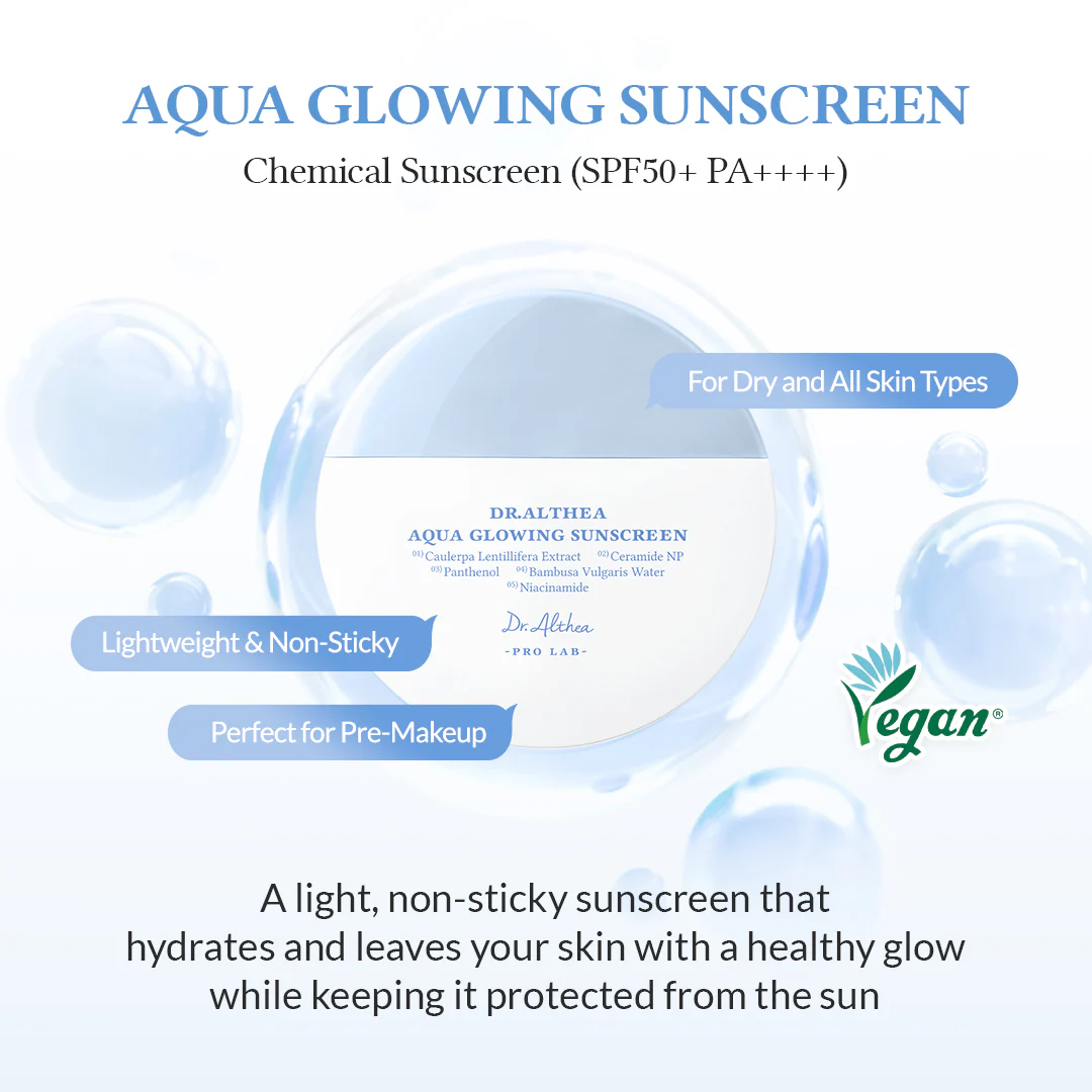 Aqua Glowing Sunscreen SPF50+ PA++++