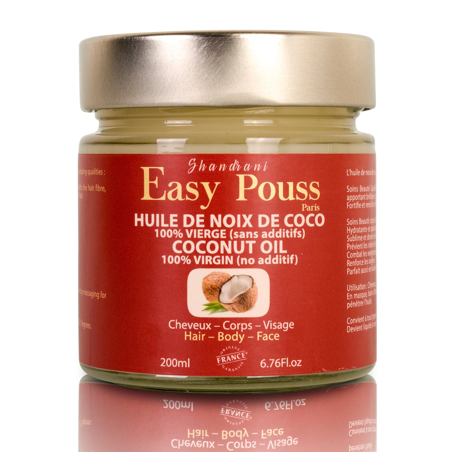 Huile de Noix de Coco 100% Vierge