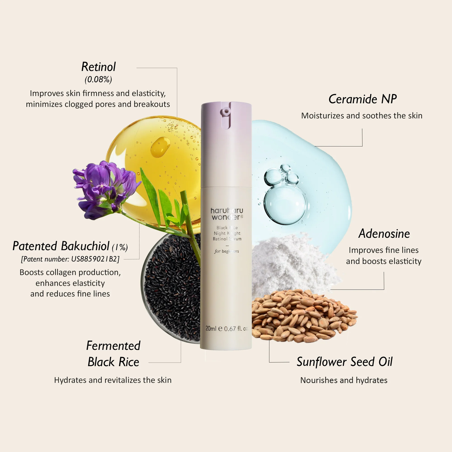 Black Rice Night Knight Retinol Serum