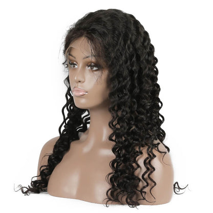 Perruque Lace Wig Brésilienne Deep Wave Couleur Naturelle