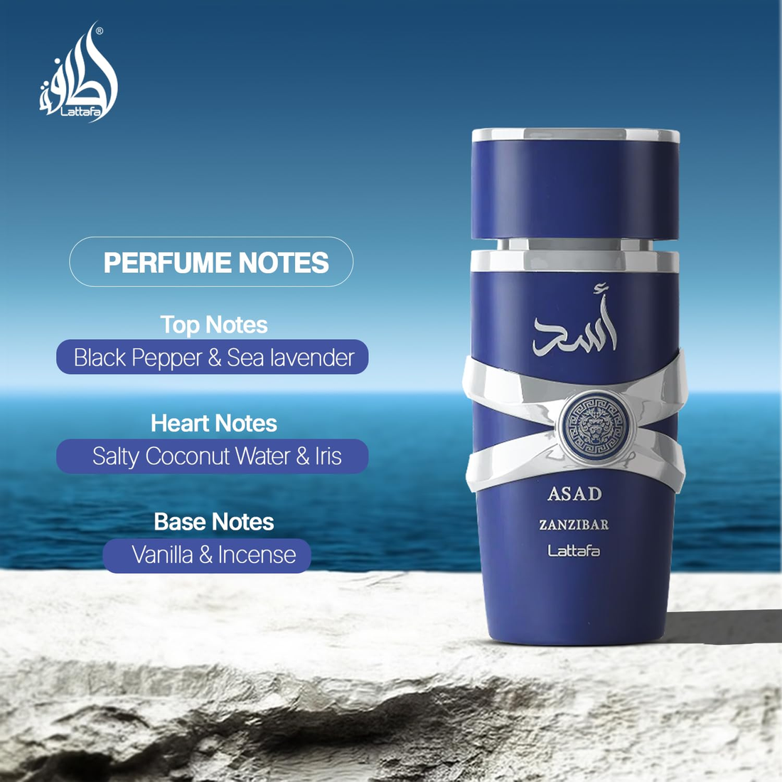 Asad Zanzibar Eau de Parfum (Fresh Spicy Vanilla Coconut)