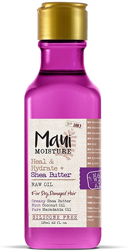Maui Moisture RAVIVE ET HYDRATE + BEURRE DE KARITÉ - Huile Brute 125ml