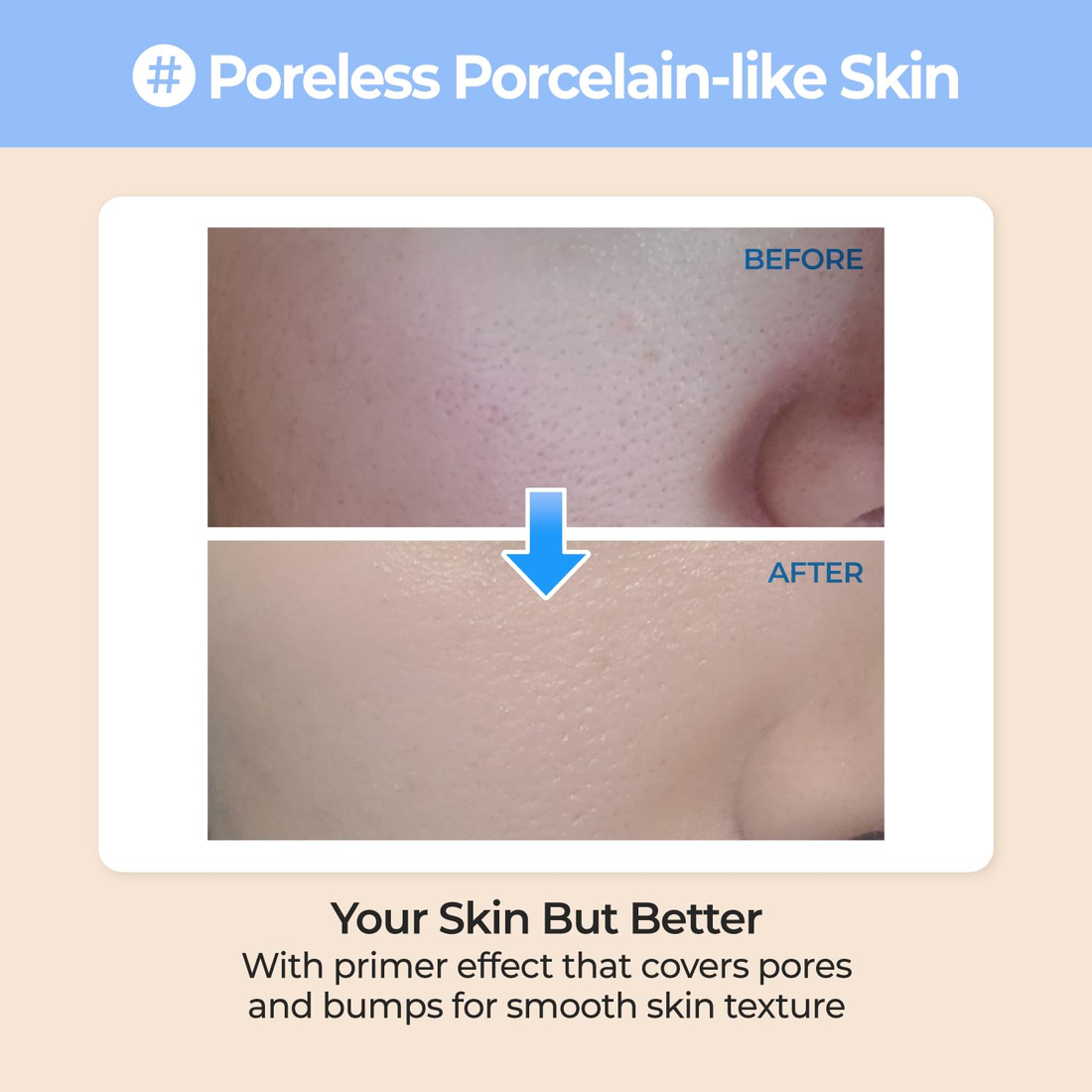No.3 Porcelain Base-Skip Tone Up Beige SPF