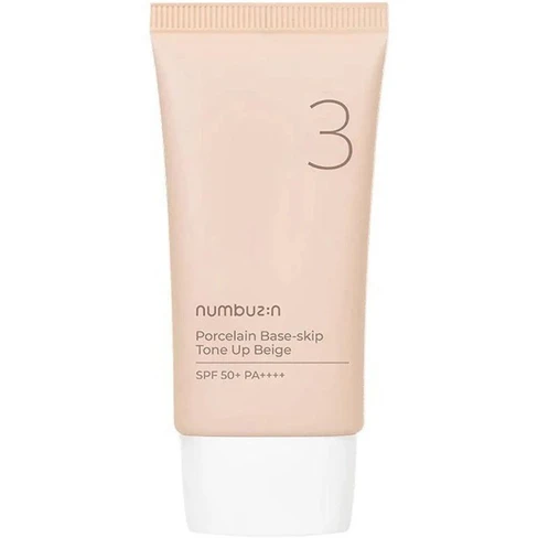 No.3 Porcelain Base-Skip Tone Up Beige SPF