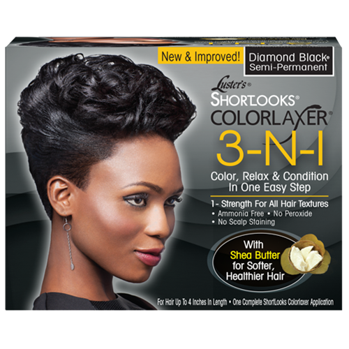 Pink Shortlooks ColorLaxer Diamond Black - Défrisant Colorant Noir