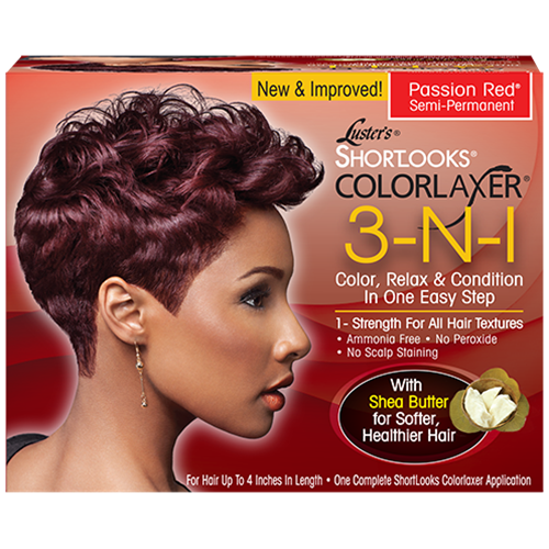 Pink Shortlooks ColorLaxer Passion Red - Défrisant Colorant Rouge