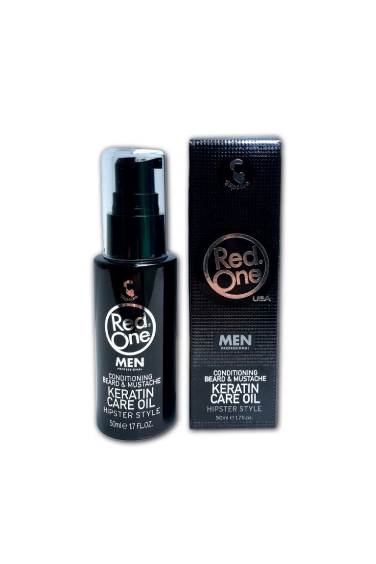 Red One Beard & Mustache Keratin Care Oil - Huile de Barbe à la Kératine 50ml