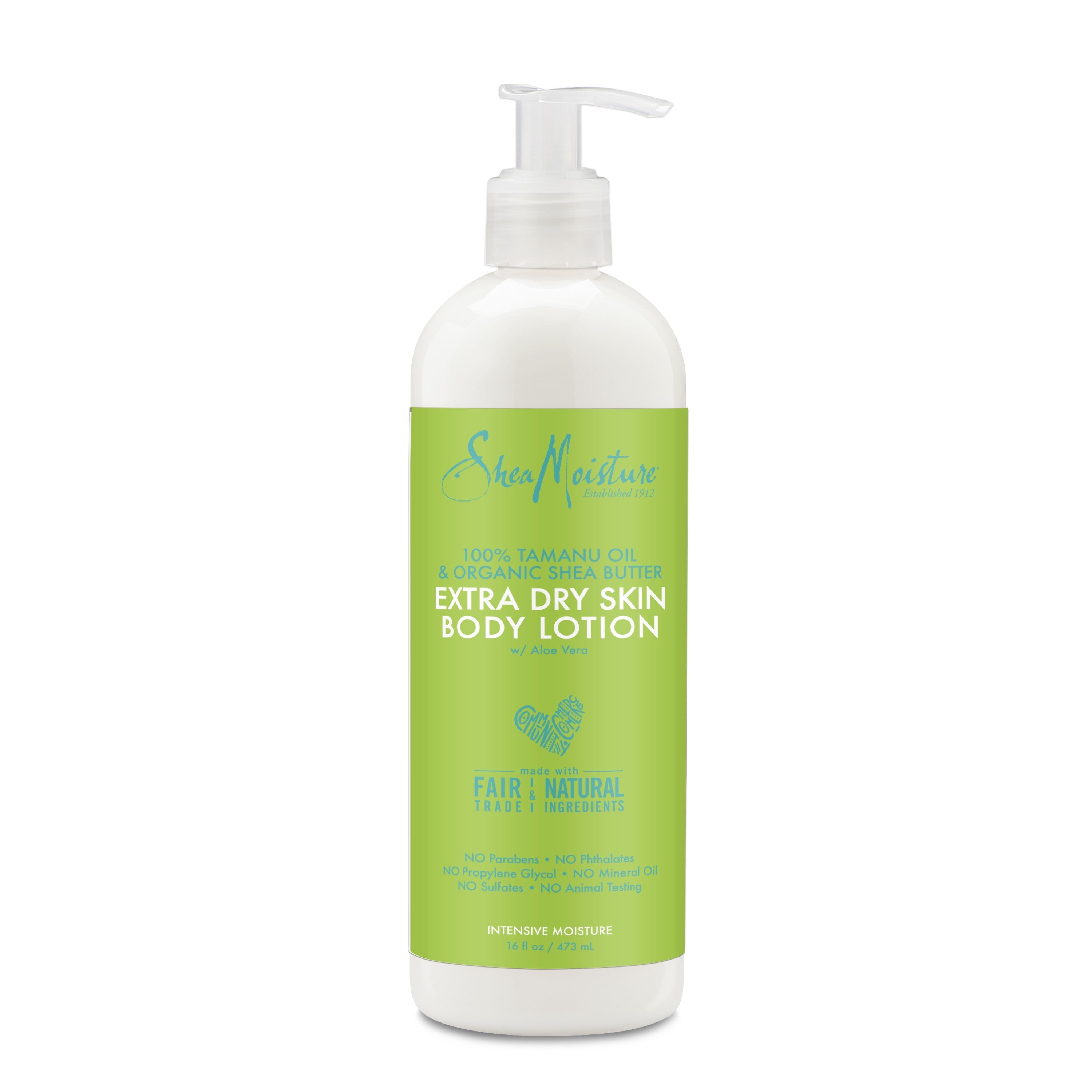 Shea Moisture 100% Tamanu oil &amp; Organic Shea Butter Extra Dry Skin Body Lotion - Lait Corporel 473ml