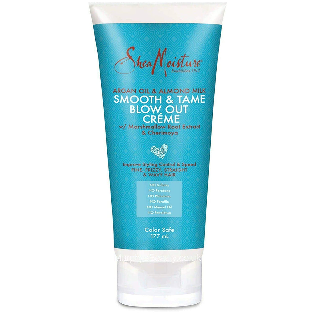 Shea Moisture Argan Oil &amp; Almond Milk Smooth &amp; Tame Blow Out Crème 170g