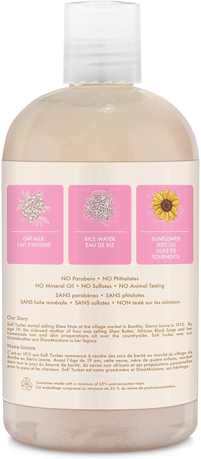 Shea Moisture Baby  Oat Milk &amp; Rice Water Baby Wash &amp; Shampoo - Shampoing Gel Douche Enfant 384ml